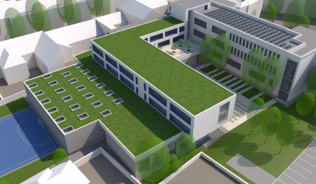 Alapkőletétel - új tornateremmel és tantermekkel bővítik a Cisztercit